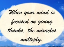 Quote for the Day: Multiply Miracles