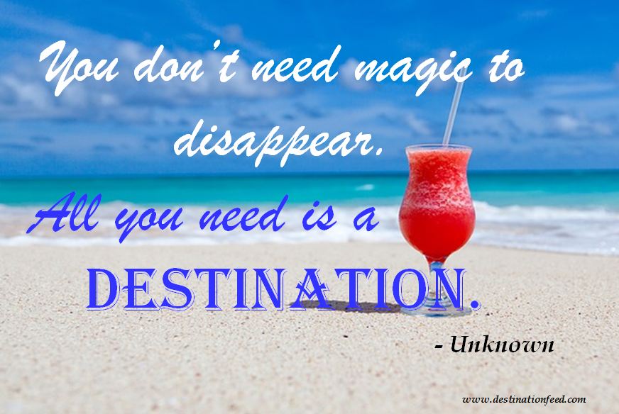 Quote for the Day: You don't need magic to disappear
