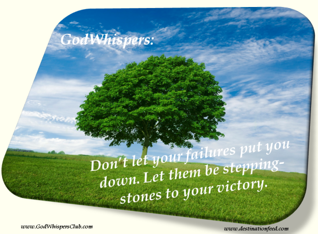 Quote for the Day: Don't let your failure put you down