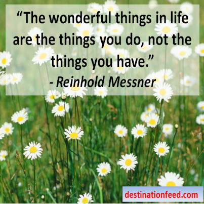 Quote for the Day: The Things You Do