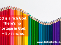 Quote of the Day: There’s no shortage in God