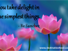 Quote of the Day: The simplest things