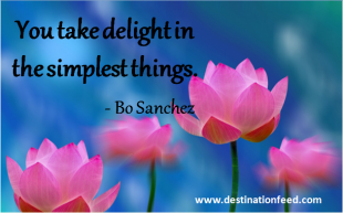 Quote of the Day: The simplest things