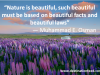 Quote of the Day: Nature is Beautiful